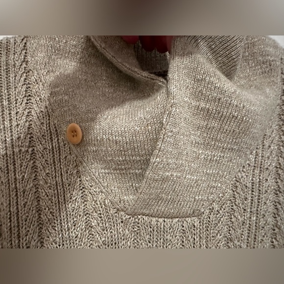 J. Crew beige knit sweater with suede elbow patches - NWT - Size L - Picture 3 of 9